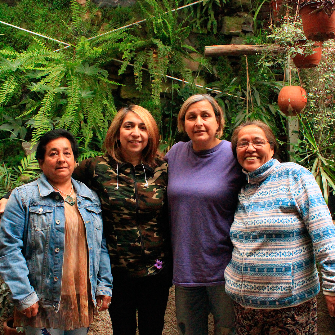Maritza Huerta, Carolina Palma, Yasna Albornoz y María Moreno